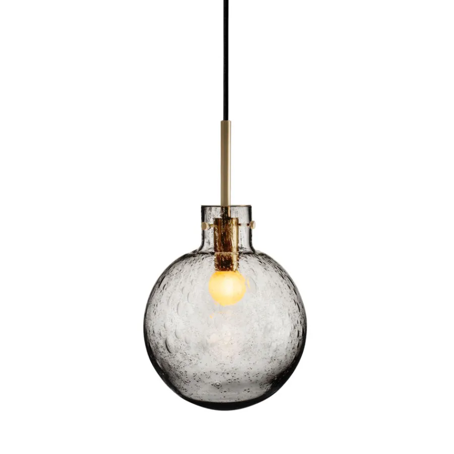 Krystallkule Taklampe Soda Røkgrå<HADELAND GLASSVERK Clearance