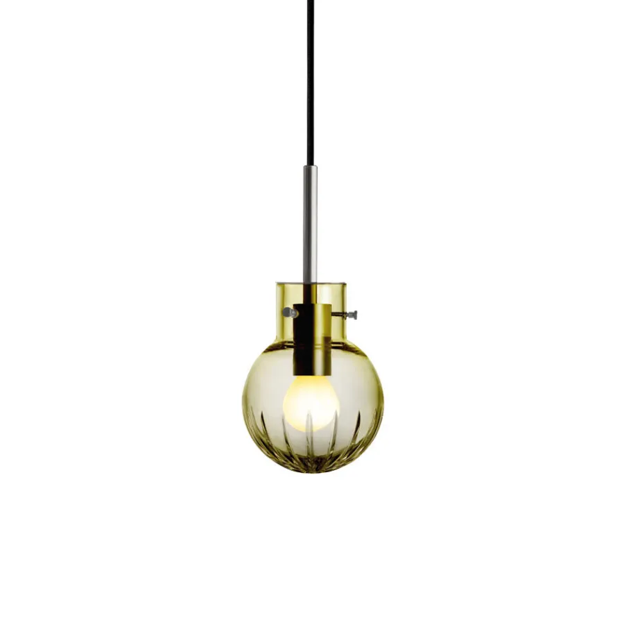 Krystallkule Taklampe Stor Stjerne Oliven<HADELAND GLASSVERK Best