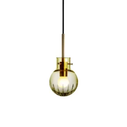 Krystallkule Taklampe Stor Stjerne Oliven<HADELAND GLASSVERK Best