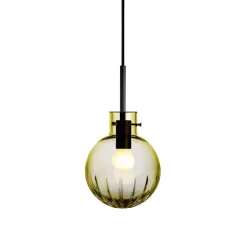 Krystallkule Taklampe Stor Stjerne Oliven<HADELAND GLASSVERK Best