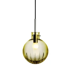 Krystallkule Taklampe Stor Stjerne Oliven<HADELAND GLASSVERK Best