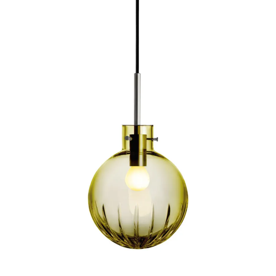 Krystallkule Taklampe Stor Stjerne Oliven<HADELAND GLASSVERK Best