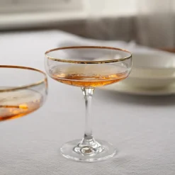 Odyssè Cavaskål Gullkant 2stk 25cl<HADELAND GLASSVERK Hot