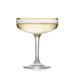 Odyssè Cavaskål Gullkant 2stk 25cl<HADELAND GLASSVERK Hot