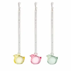 Påskekyllinger Oppheng Klar 3pk<HADELAND GLASSVERK