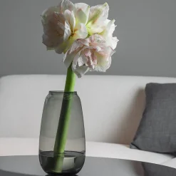 Siccori Vase 26cm Røkgrå<HADELAND GLASSVERK