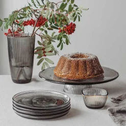 Siri Asjett 20,5cm Røkgrå 4pk<HADELAND GLASSVERK Online