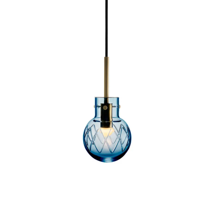 Taklampe Stålblå<HADELAND GLASSVERK Hot