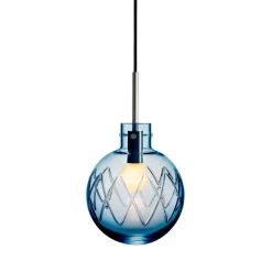 Taklampe Stålblå<HADELAND GLASSVERK Hot