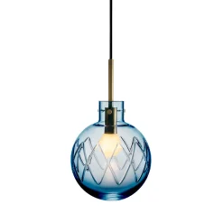 Taklampe Stålblå<HADELAND GLASSVERK Hot