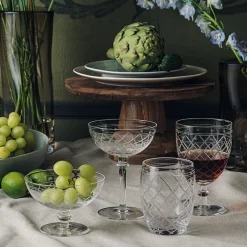 Victoria Champagneskål Ruteslip 25cl Klar<HADELAND GLASSVERK Clearance