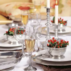 Hvitvinsglass<HADELAND LYS OG TINN