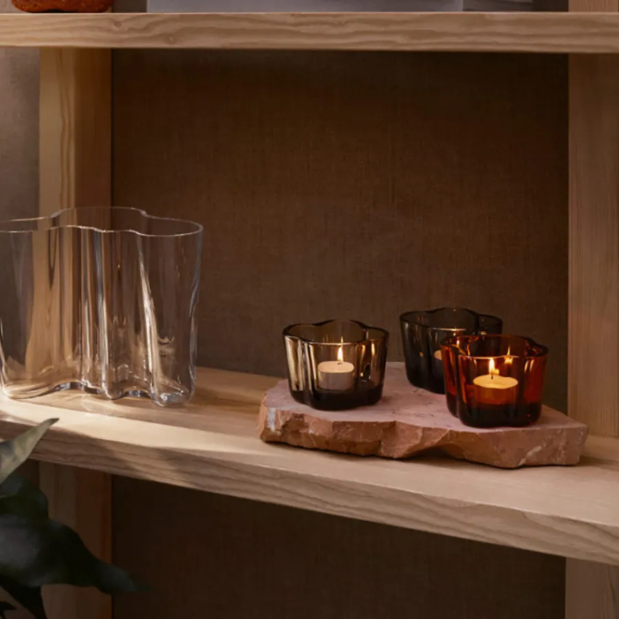 Alvar Aalto Telysholder 60 mm Grå<IITTALA Online