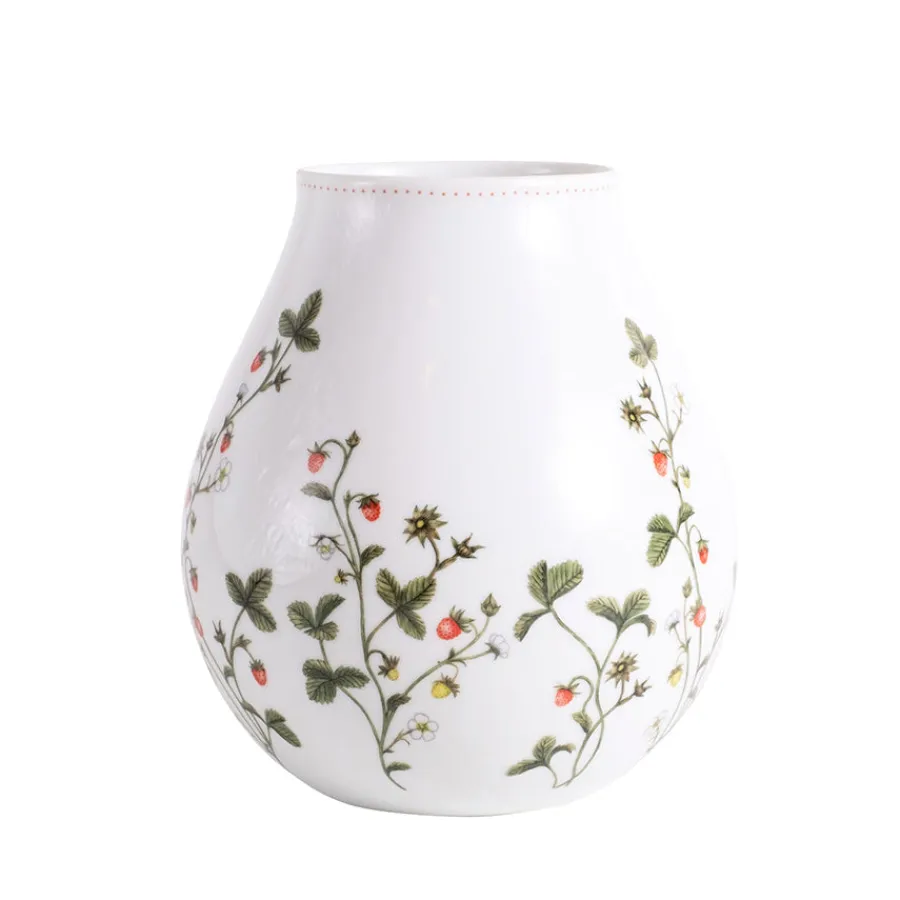 Jordbæreng Vase 19 cm<PORSGRUNDS PORSELÆNSFABRIK