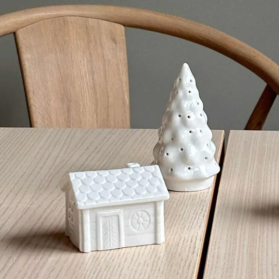 Jul På Tunet Smiu 7x5,3cm<PORSGRUNDS PORSELÆNSFABRIK Clearance