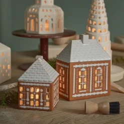 Kähler Gingerbread Lyshus Medium Brun<KÄHLER DESIGN Outlet