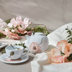 Kähler Hammershøi Poppy Tekanne 1,2L Hvit m/Dekor<KÄHLER DESIGN Online