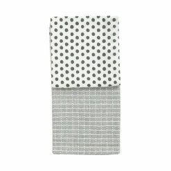 Kjøkkenhåndkle Grønn/Mønster Bomull 50X70cm 2pk<CHRISTIANIA 1739 Sale