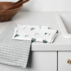 Kjøkkenhåndkle Skog/Mønster Bomull 50X70cm 2pk<CHRISTIANIA 1739 Outlet