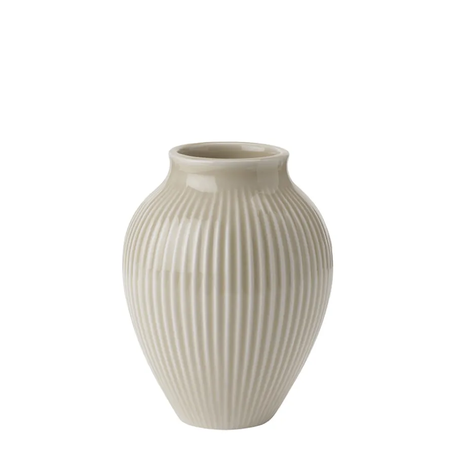 Vase 12,5cm Riflet Sand<KNABSTRUP KERAMIK Discount