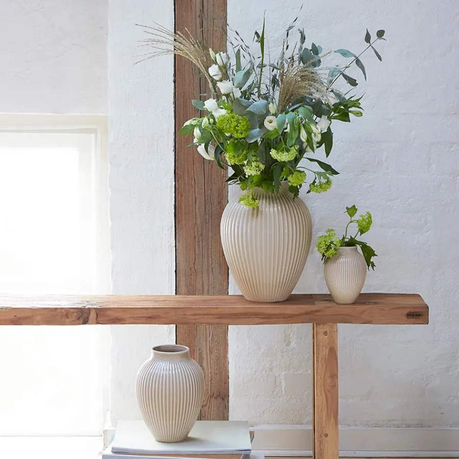 Vase 12,5cm Riflet Sand<KNABSTRUP KERAMIK Discount
