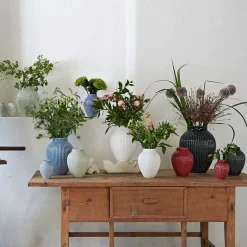 Vase 20cm Riflet Lavendel<KNABSTRUP KERAMIK Best