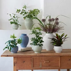 Vase 20cm Riflet Lavendel<KNABSTRUP KERAMIK Best