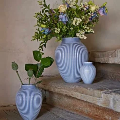 Vase 27cm Riflet Lavendel<KNABSTRUP KERAMIK