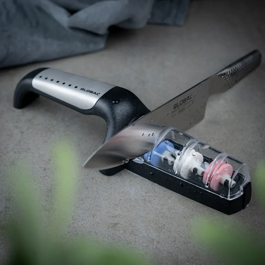 Knivsliper m/3 Hjul Sort/RFR<GLOBAL