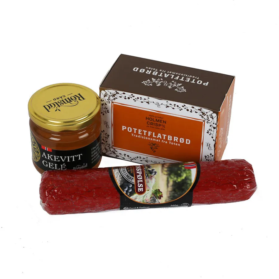 Gavepakke Spekepølse/Flatbrød/Gele<KRAMBODEN Best