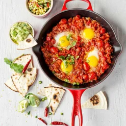 Cerise Dyp Stekepanne Støpejern 26cm<LE CREUSET Hot