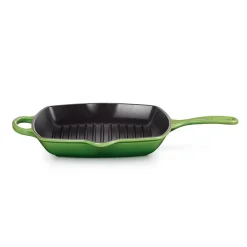Grillpanne Støpejern 26cm Bamboo Green<LE CREUSET Clearance