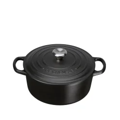 Støpejernsgryte 3,3L/22cm Matte Black<LE CREUSET New