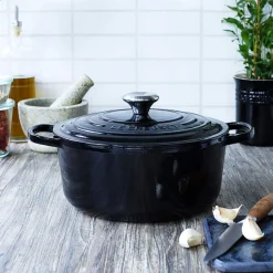 Støpejernsgryte 3,3L/22cm Matte Black<LE CREUSET New