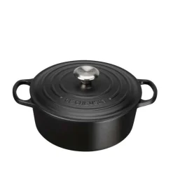 Støpejernsgryte 4,2L/24cm Matte Black<LE CREUSET Discount