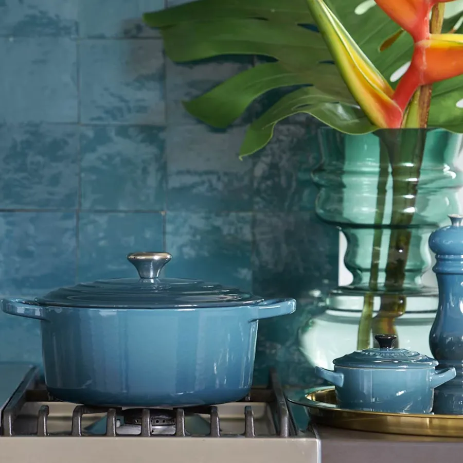 Støpejernsgryte 4,2L/24cm Deep Teal<LE CREUSET Clearance