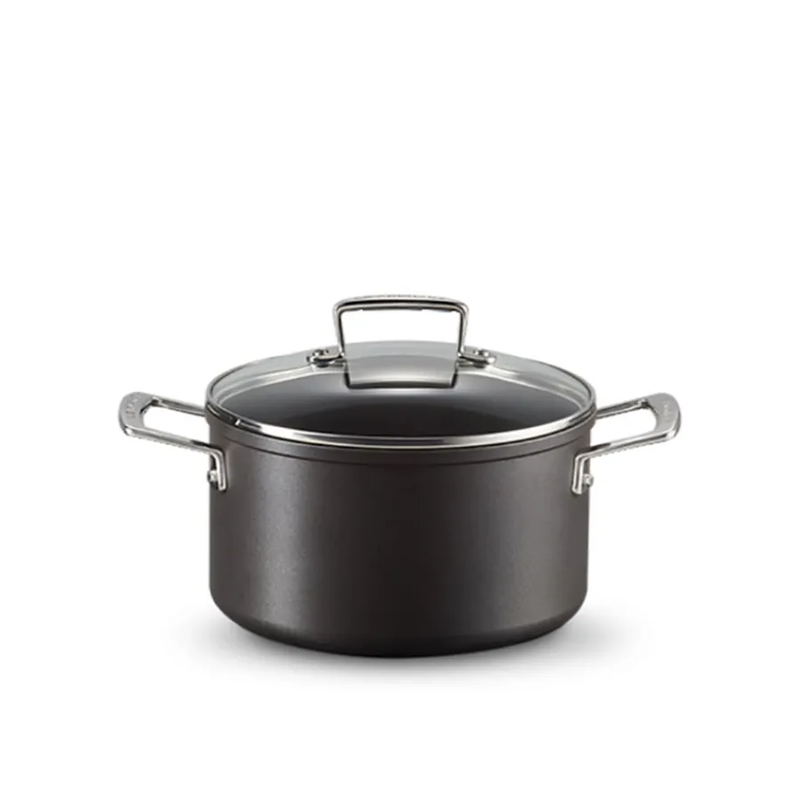 Toughened Gryte m/lokk 3,8L Non-Stick Aluminium<LE CREUSET Discount
