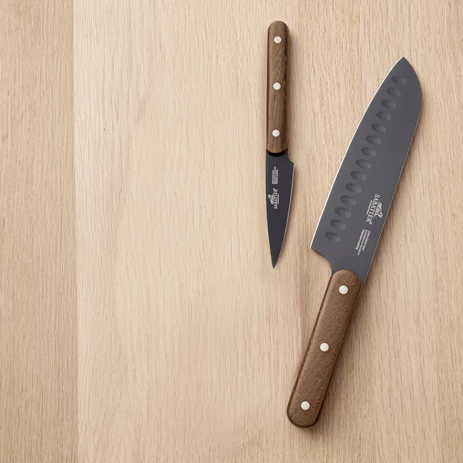 Phenix Knivsett 2 Deler Sort/Valnøtt<LION SABATIER Clearance