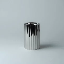 Løve Vinje Telysholder Rustfritt Stål 14cm Sølv<LØVE Best