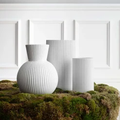 Lyng Porcelæn Vase 25cm Hvit<LYNGBY Best