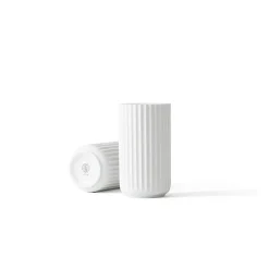 Porcelæn Vase 15,5cm Hvit<LYNGBY Discount