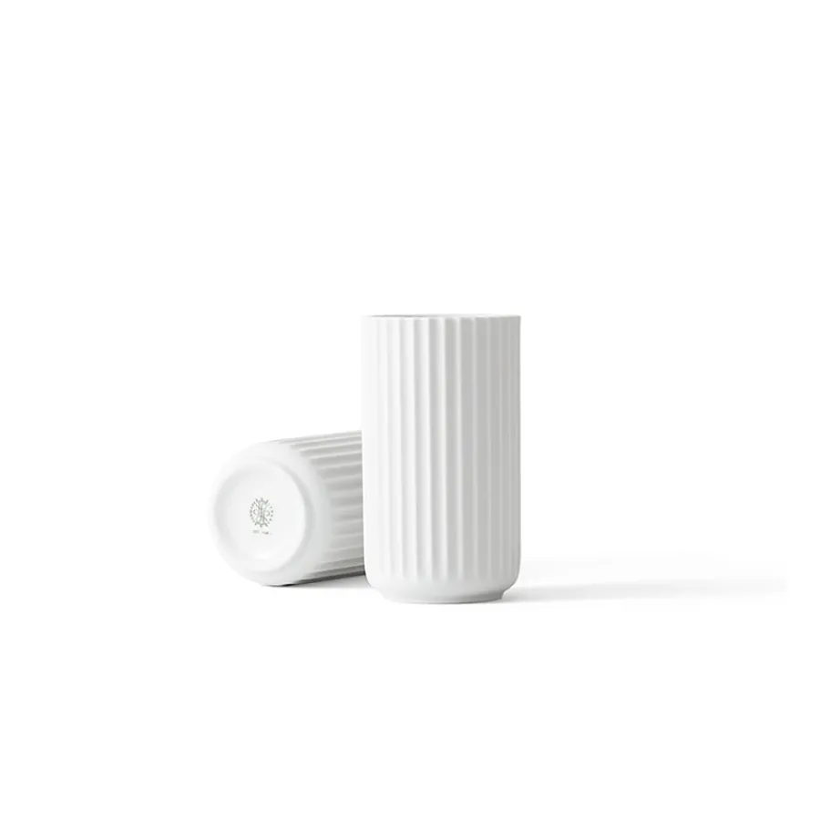 Porcelæn Vase 15,5cm Hvit<LYNGBY Discount