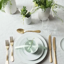 Porcelæn Vase 15,5cm Hvit<LYNGBY Discount