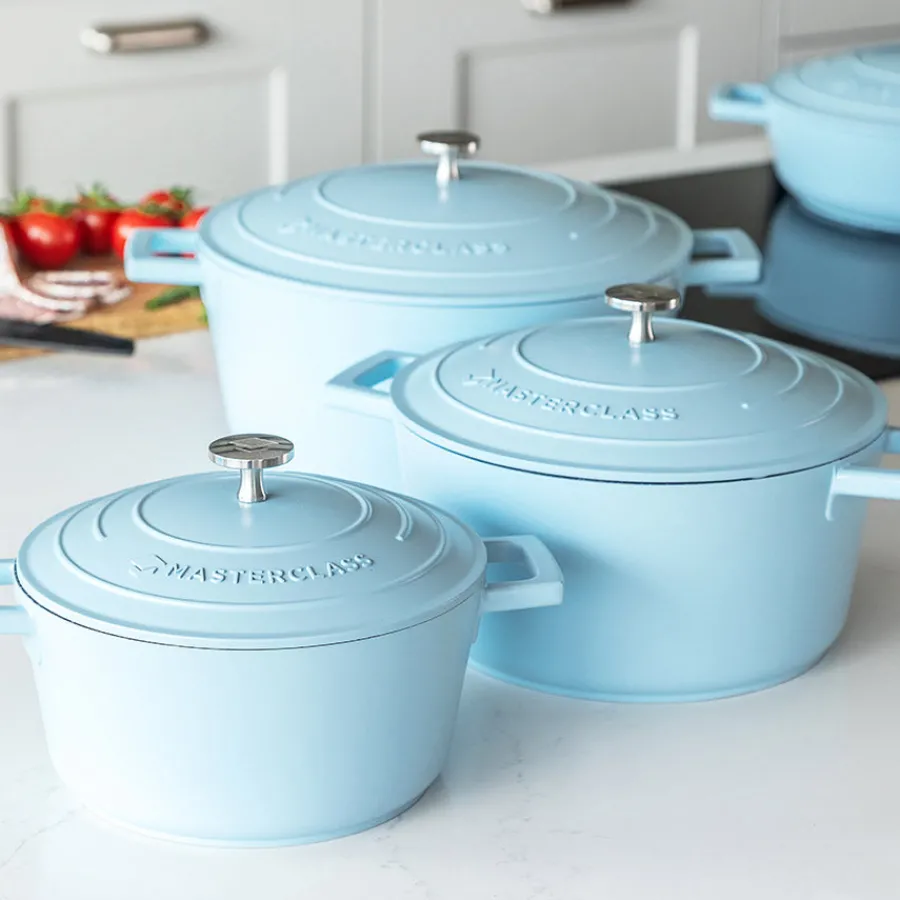 Masterclass Cast Aluminium Gryte 4L Himmelblå<Lifetime Brands Europe ltd Online