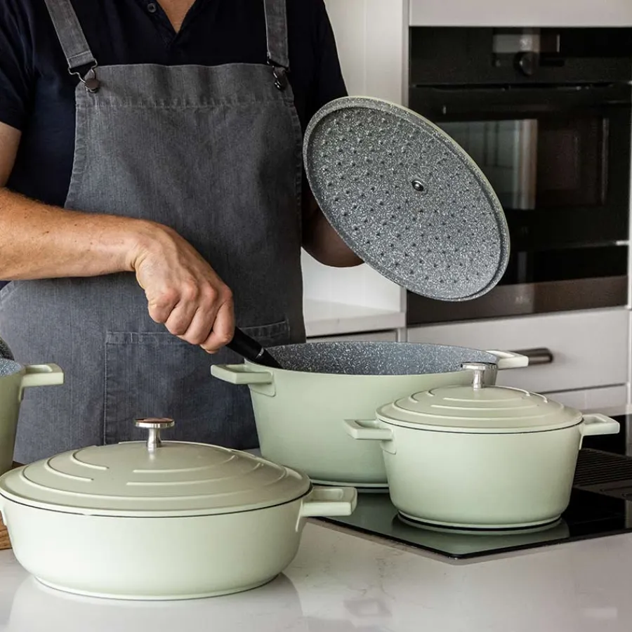 Masterclass Cast Aluminium Gryte 2,5L Mintgrønn<Lifetime Brands Europe ltd Outlet
