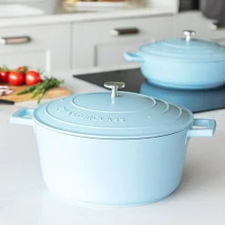 Masterclass Cast Aluminium Gryte 5L Himmelblå<Lifetime Brands Europe ltd