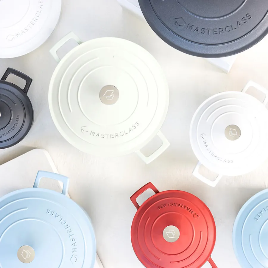 Masterclass Cast Aluminium Gryte 5L Himmelblå<Lifetime Brands Europe ltd