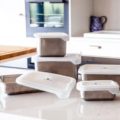 Masterclass Oppbevaringsboks 1,3L Rustfritt Stål<Lifetime Brands Europe ltd New