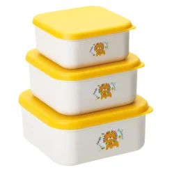 Play Oppbevaringsbokser 3 stk RPET Løve<MINIS