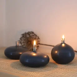 Nordic Living Oljelampe 11,5 x 10cm Blå<PORSGRUNDS PORSELÆNSFABRIK Best